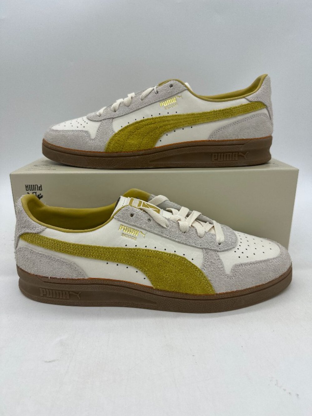 Puma Indoor The Never Worn Men's Size 13 White Green Athletic Shoes 398763 01